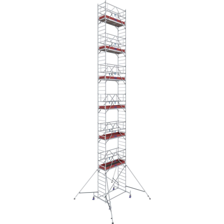 Rusztowanie jezdne aluminiowe Krause Stabilo 10 (0,75x2,50 m) – wys. rob. 14,4 m